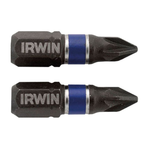 Irwin® Impact Screwdriver Bits Pozi PZ1 25mm (Pack 2) IRWIN® - Town Tools