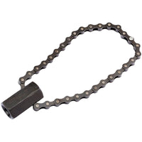 Draper Chain Oil Filter Wrench, 1/2" Sq. Dr. or 24mm, 130mm Capacity 77592