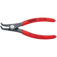 Knipex 49 21 A01 SB Precision Circlip Pliers for external circlips on shafts with non-slip plastic coating grey atramentized, 130mm