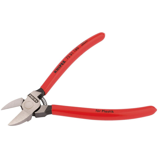 Draper Knipex 72 01 160SB Diagonal Side Cutter for Plastics or Lead Only, 160mm Draper - Town Tools 