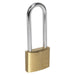 Sealey Brass Body Padlock with Brass Cylinder Long Shackle 40mm S0989 Siegen by Sealey - Town Tools 