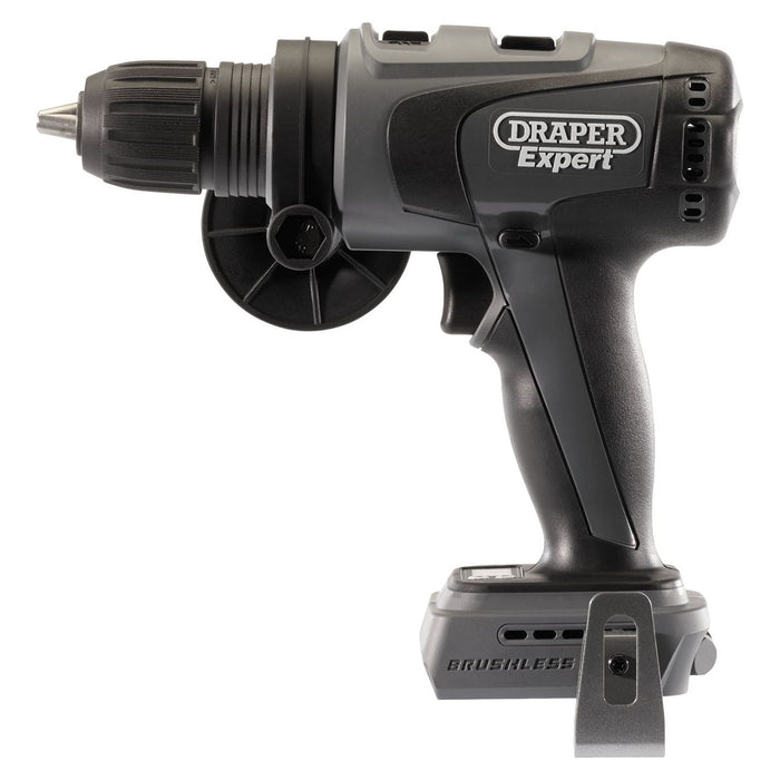 Draper XP20 20V Brushless Combi Drill, 135Nm (Sold Bare) 55919 Draper - Town Tools 