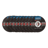 Draper Metal Cutting Discs, 50 x 1.5 x 10mm (Pack of 10) 94658