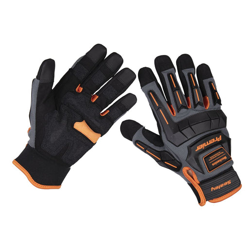 Sealey Mechanic's Gloves Anti-Collision Extra-Large Pair MG803XL Sealey - Town Tools 