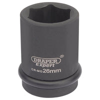 Draper Expert HI-TORQ 6 Point Impact Socket, 3/4" Sq. Dr., 26mm