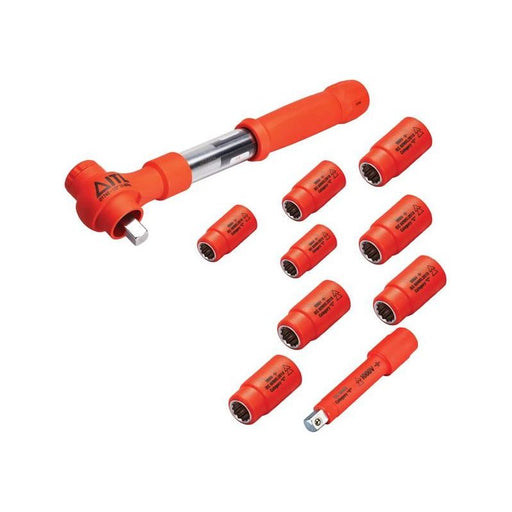 Itl Insulated Insulated 1/2in Drive Metric Torque Wrench Kit, 10 Piece ITL Insulated - Town Tools