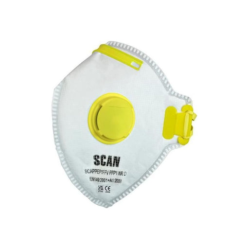 Scan Fold Flat Valved Disposable Mask FFP1 (Pack of 3) Scan - Town Tools