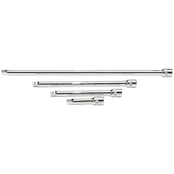 Draper Extension Bar Set, 1/4" Sq. Dr., Polished Chrome (4 Piece) 16765