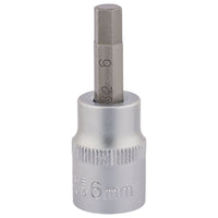 Draper Socket with Hexagonal Bit, 3/8" Sq. Dr., 6mm 16284