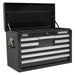 Sealey Topchest 8 Drawer with Ball-Bearing Slides Black AP33089B Sealey - Town Tools 