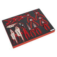 Sealey Tool Tray with Pliers Set 14pc TBTP05
