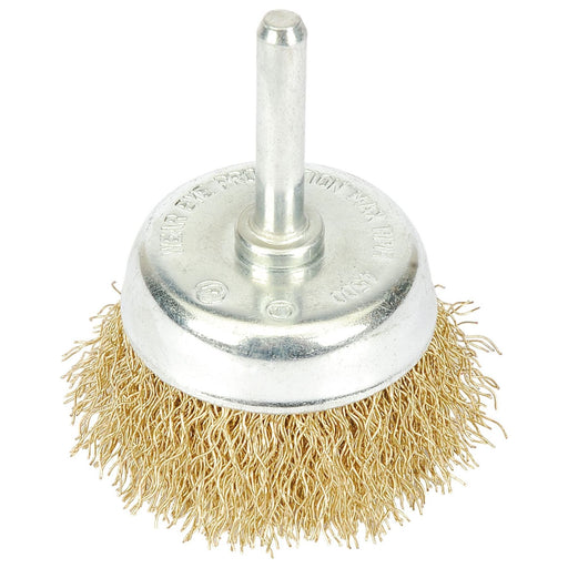 Draper Brassed Steel Crimped Wire Cup Brush, 50mm 41432 Draper - Town Tools 