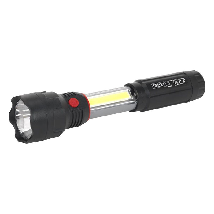 Sealey Torch/Inspection Light 3W COB & 3W LED 4 x AAA Cell LED069 Sealey - Town Tools 