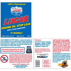 LUCAS ENGINE OIL STOP LEAK 946ml Stops Leaks Rejuvenates Seals & Gaskets Lucas Oil Oil - Town Tools 