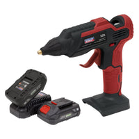 Sealey Cordless Glue Gun Kit 20V SV20 Series 2 Batteries CP20VGGKIT