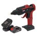 Sealey Cordless Glue Gun Kit 20V SV20 Series 2 Batteries CP20VGGKIT Sealey - Town Tools 