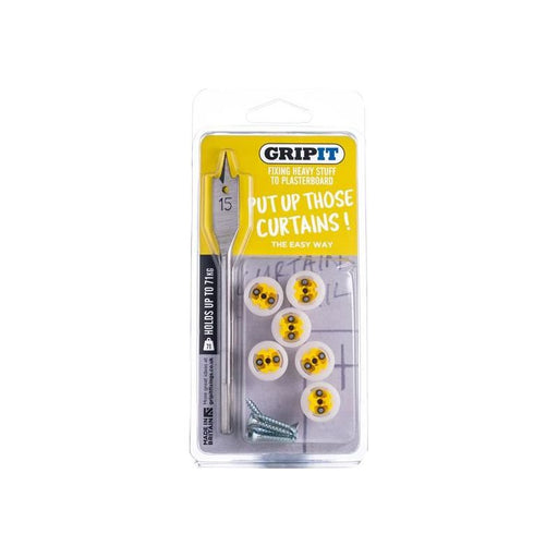 Gripit Curtain Kit, Clam Pack Gripit - Town Tools