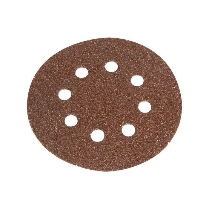 Faithfull Hook & Loop Sanding Disc DID3 Holed 125mm Medium Fine (Pack 5) Faithfull - Town Tools