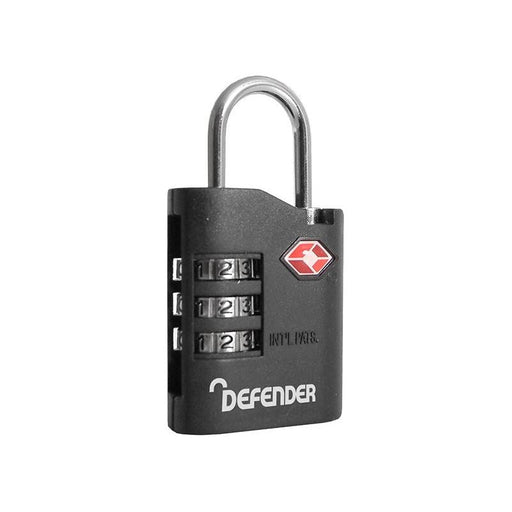 Defender TSA Combination Padlock 35mm DEFENDER - Town Tools
