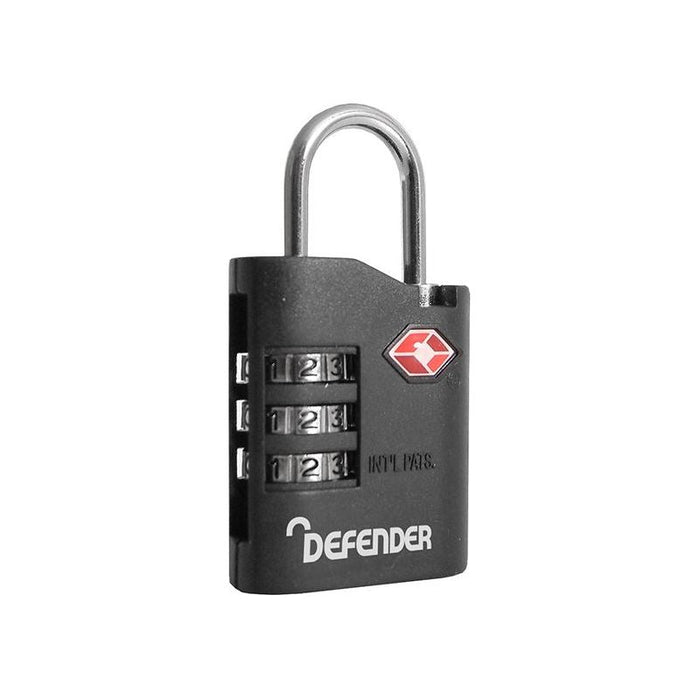 Defender TSA Combination Padlock 35mm DEFENDER - Town Tools