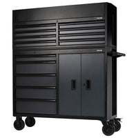 Draper Bunker 13 Drawer Combined Roller Cabinet and Tool Chest, 52", Grey
