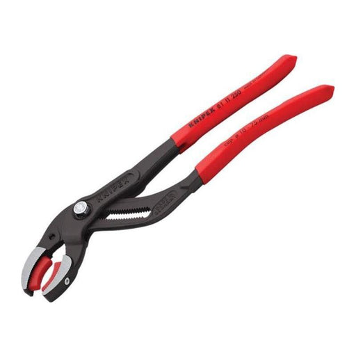 Knipex Plastic Pipe Grip Pliers Plastic Jaws Black 250mm Knipex - Town Tools