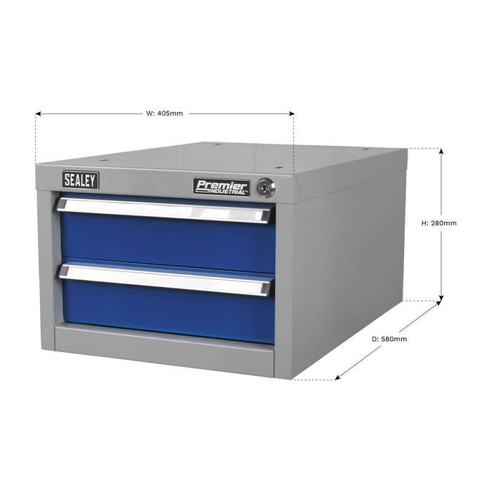 Sealey Double Drawer Unit for API Series Workbenches API15 Sealey - Town Tools 