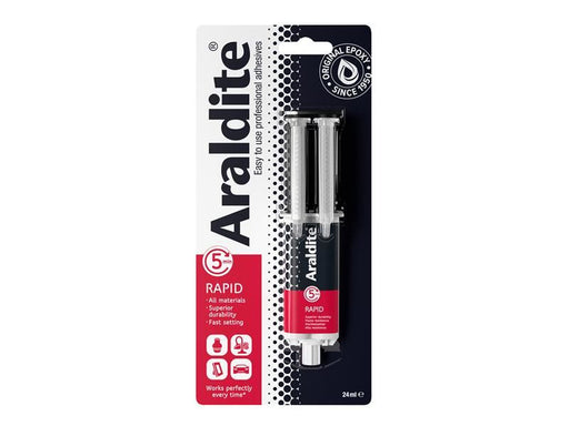 Araldite Rapid Epoxy Syringe 24ml Araldite� - Town Tools