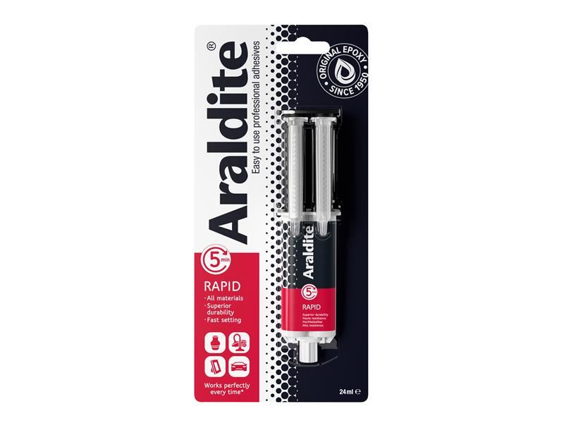 Araldite Rapid Epoxy Syringe 24ml Araldite� - Town Tools