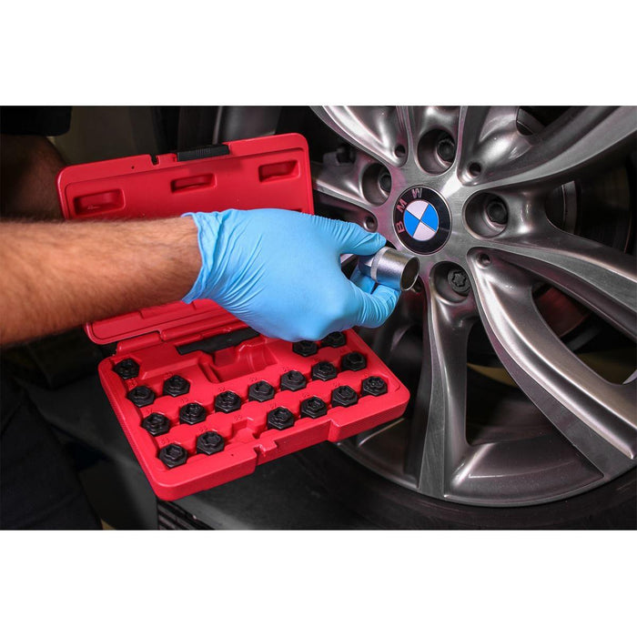 Sealey Locking Wheel Nut Key Set 22pc BMW SX207 Sealey - Town Tools 