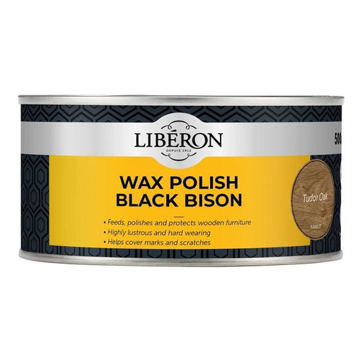 Liberon Black Bison Wax Paste Tudor Oak 500ml Liberon - Town Tools