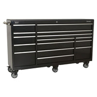 Sealey Rollcab 15 Drawer 1845mm Heavy-Duty Black PTB183015