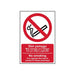 Scan No Smoking Welsh / English - PVC Sign 200 x 300mm Scan - Town Tools