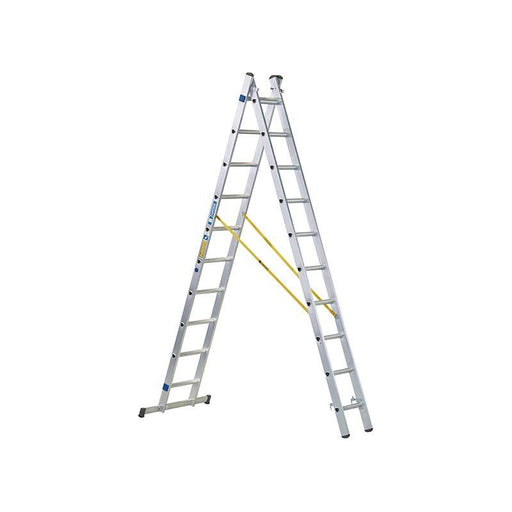Zarges D-Rung Combination Ladder 2-Part 2 x 8 Rungs Zarges - Town Tools