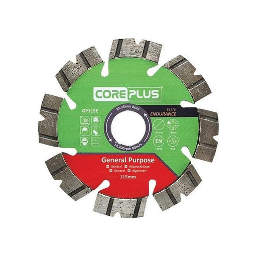Coreplus GP115E Elite General-Purpose Diamond Blade 115mm CorePlus - Town Tools