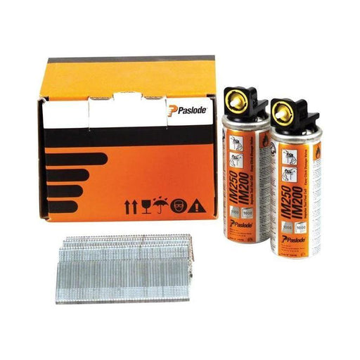 Paslode 64mm IM65 Galvanised Straight Brads 2000 2 x Fuel Cells Paslode - Town Tools