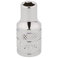 Draper HI-TORQ 6 Point Socket, 1/4" Sq. Dr., 3/16" 48345