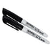 Faithfull Fibre Tip Marker Pen Black (Pack 2) Faithfull - Town Tools