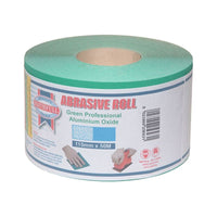 Faithfull Aluminium Oxide Sanding Paper Roll Green 115mm x 50m 120G