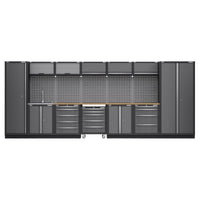 Superline Pro Superline PRO Storage System with Pressed Wood Worktop 4.9m