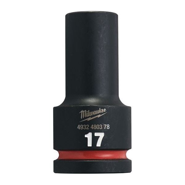 Milwaukee 17mm 3/4 Impact Socket Deep-1Pc Ne 4932480378 Milwaukee - Town Tools 