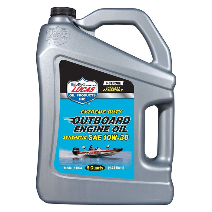 Lucas Oil 10W30 Synthetic Out Board Engine Oil 4.54 Ltr 40812 Lucas Oil Oil - Town Tools 