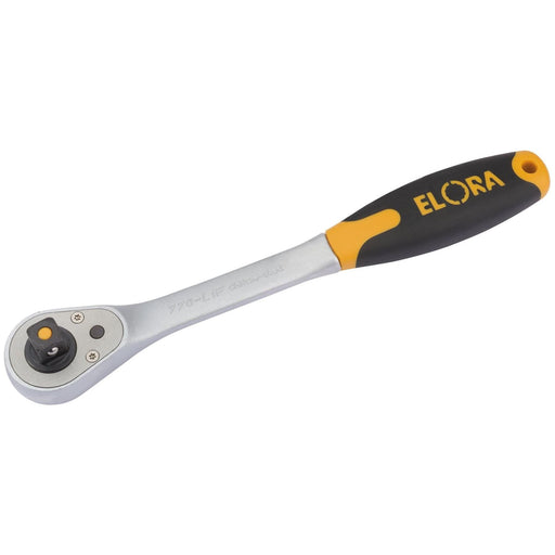 Draper Elora Quick Release Soft Grip Reversible Ratchet, 1/2" Sq. Dr., 270mm Draper - Town Tools 