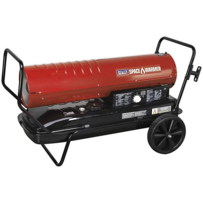 Sealey Space Warmer® Paraffin/Kerosene/Diesel Heater 215,000Btu/hr with Wheels Town Tools - Town Tools 