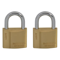 Faithfull Brass Padlock Keyed Alike 2 x 40mm