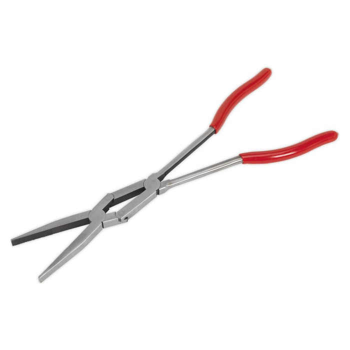 Sealey Flat Nose Pliers Double Joint Long Reach 335mm AK8590