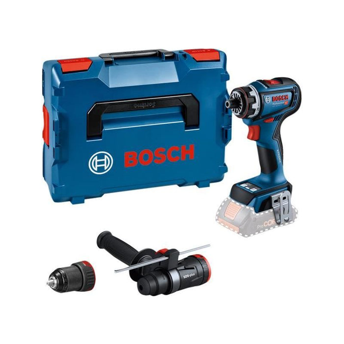 Bosch GSR 18V-90 FC Pro FlexiClick Drill Driver + 2 Attachments in Case 18V Bare Unit Bosch - Town Tools