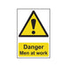 Scan Danger Men At Work - PVC Sign 400 x 600mm Scan - Town Tools