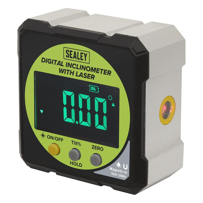 Sealey Inclinometer Digital with Laser AK9991 Sealey - Town Tools 