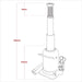 Viking Viking Telescopic Bottle Jack 10 Tonne PTBJ10S Viking - Town Tools 